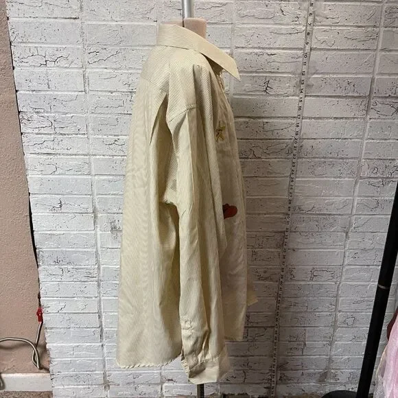 Fabrizio Vintage Embroidered Western Button Up Long Sleeve Shirt Large - Picture 6 of 12